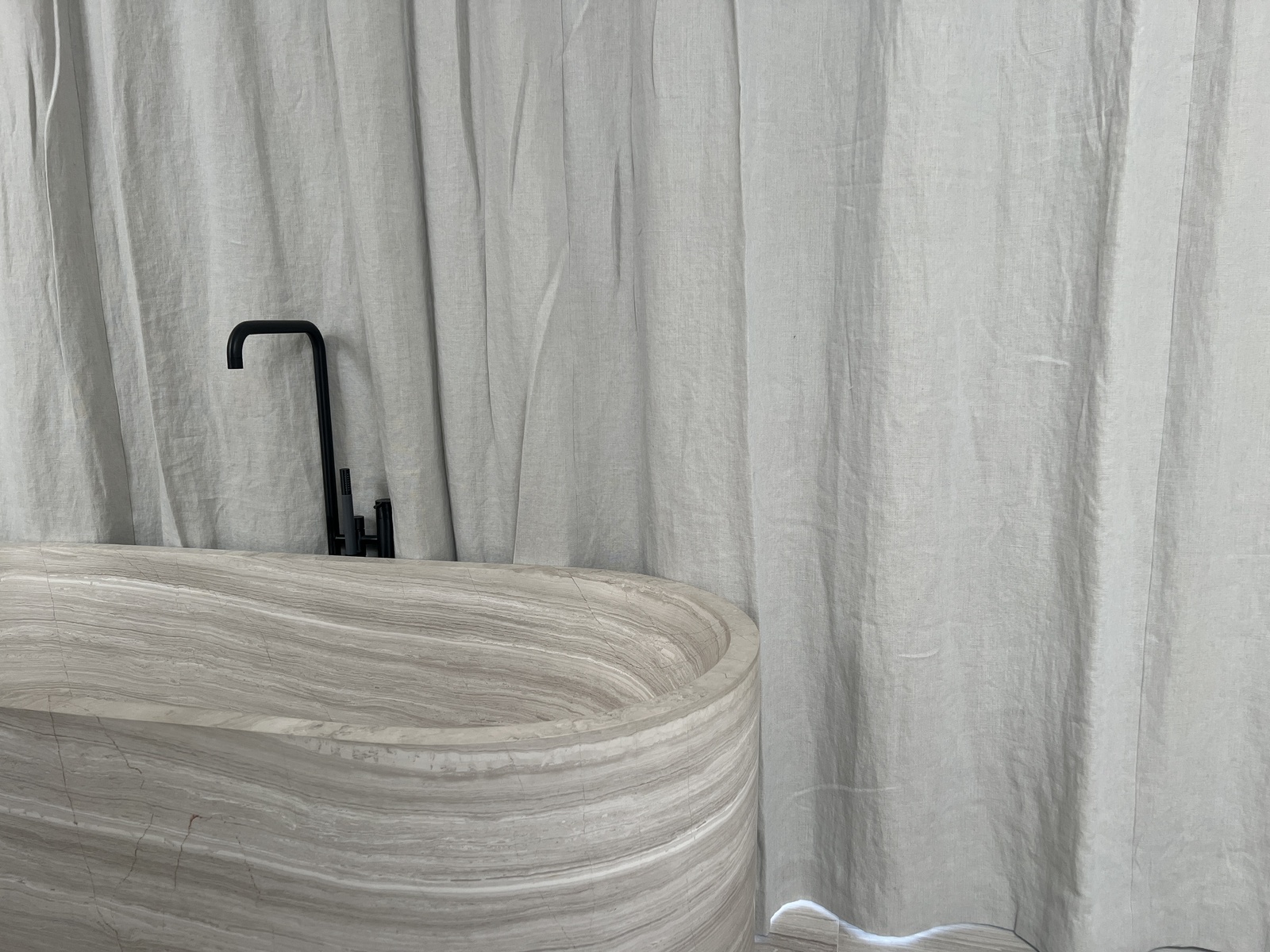 Finished Hampstead stone bathroom