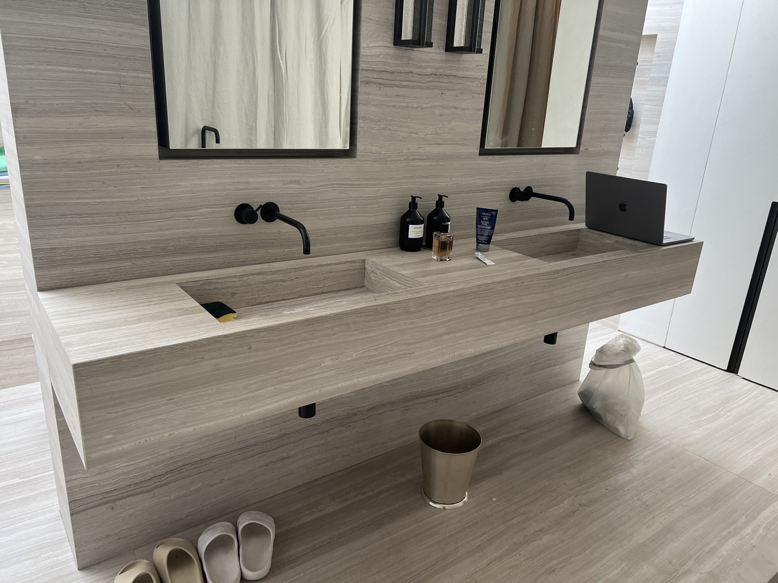 Finished Hampstead stone vanity