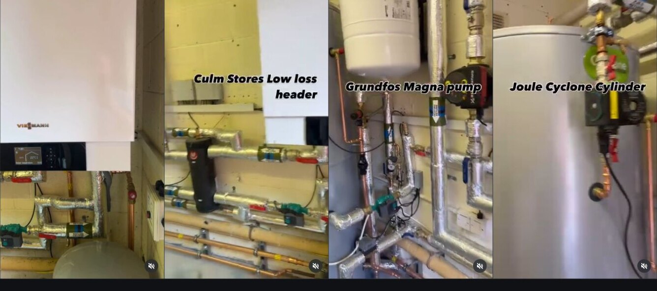 Heating equipment shown in the Dorset school plant-room project